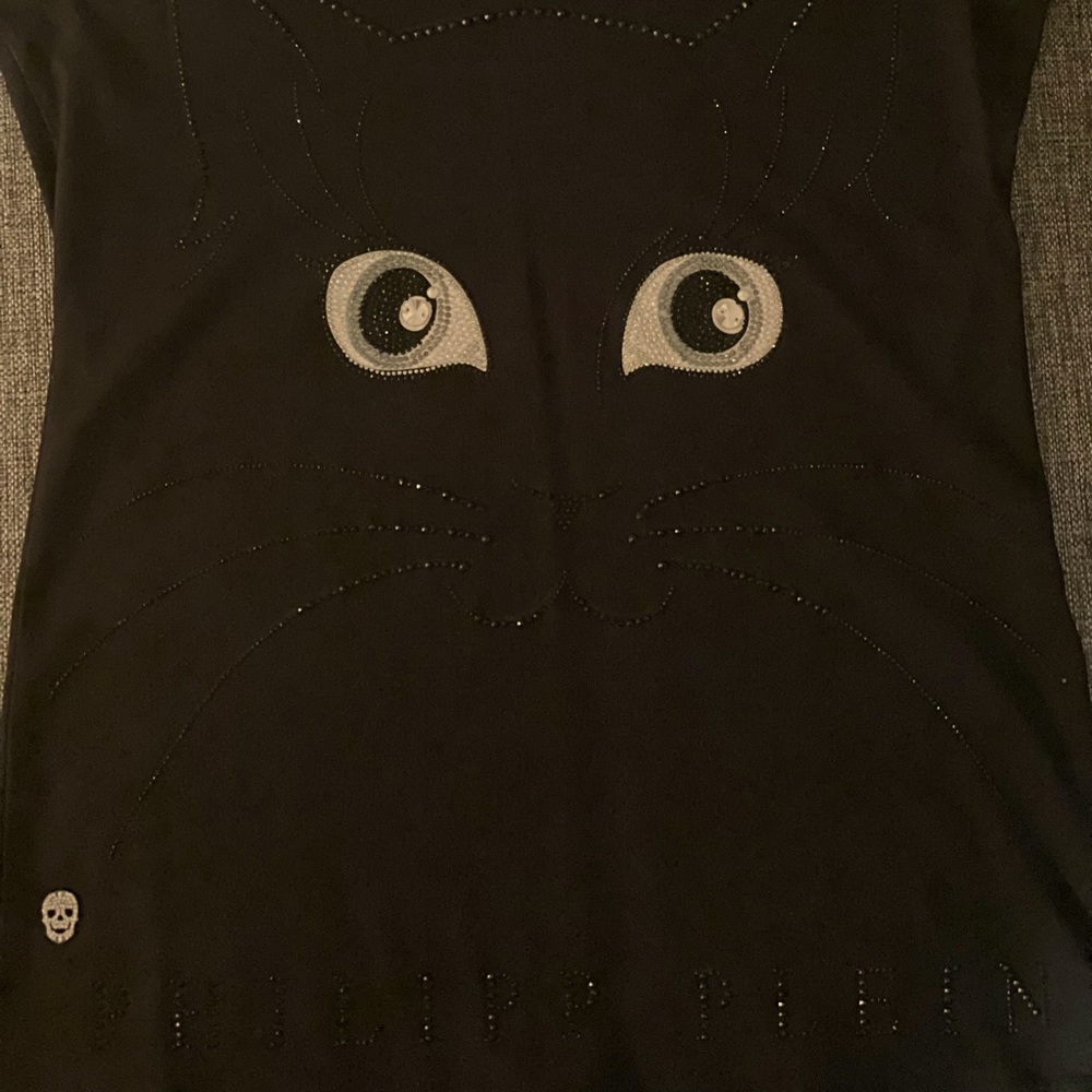 NOT FOR SALE ❌❌❌ Philip Plein XS Cat T-Shirt with Crystals